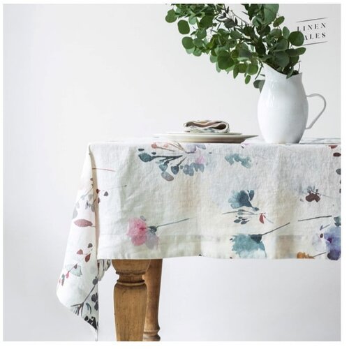 Linen Tales Laneni namizni prt 140x140 cm - Linen Tales Cene