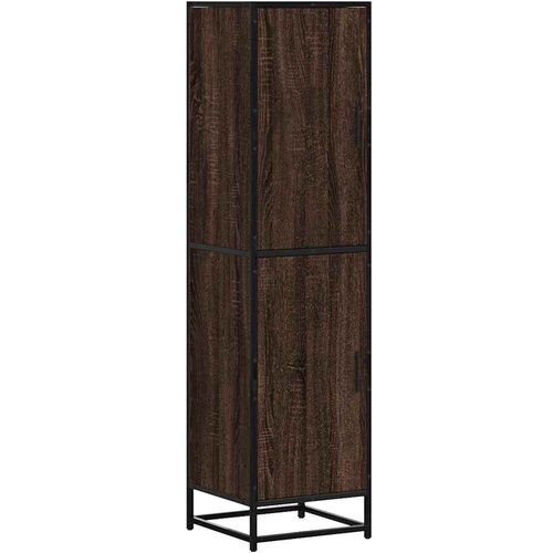 Maison Chic Visoka omara - Komoda - Predalnik rjavi hrast 35,5x35x139 cm inž. les in kovina, (21721330) Cene