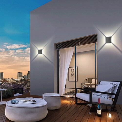  Brilagi - LED spolja&amp;scaron;nje zidno svetlo QUADRAY LED/4W/230V antracit IP65 Slike