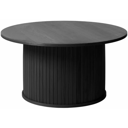 Unique Furniture Črna okrogla mizica ø 90 cm Nola –