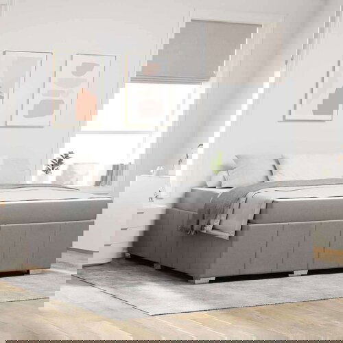  Krevetna konstrukcija Sivo-smeđa 180 x 200 cm tkanina Cene