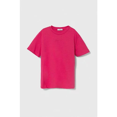 Pinko Up Bombažna kratka majica roza barva