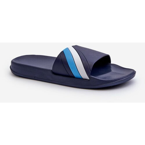 Kesi Classic Lightweight Men's Slippers Navy Blue, Bemostom Slike