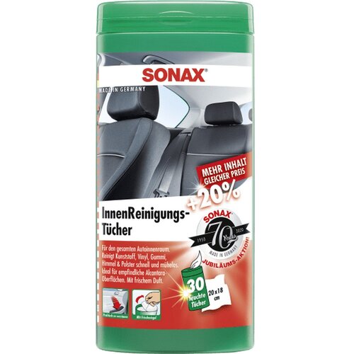 Sonax Sredstvo za či&scaron;ćenje auta maramice za unutra&scaron;njost u kutiji 25/1 Cijene