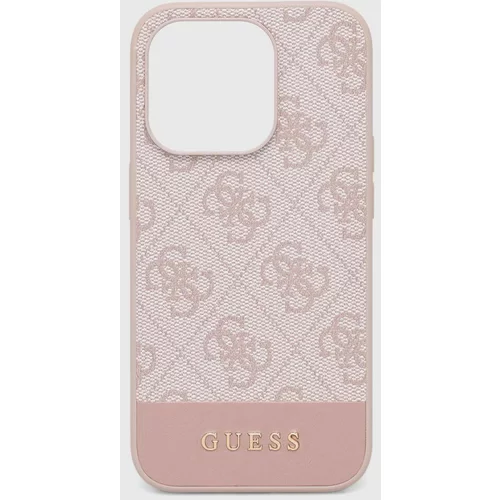 Guess Etui za telefon iPhone 15 Pro 6.1" roza barva