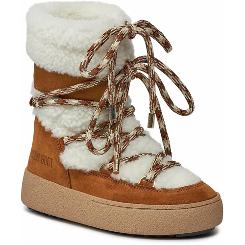 Moon Boot Čizme za snijeg od brušene kože LTRACK SHEARLING boja: smeđa, 24500500.001