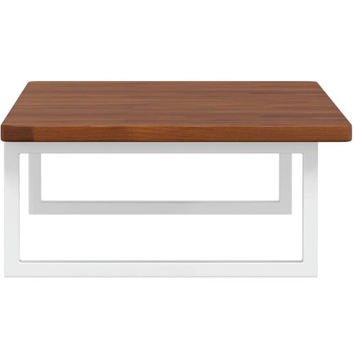  Zidna polica za umivaonik od čelika i masivne hrastovine Smeđa 100 x 50 x 2.5 cm Slike
