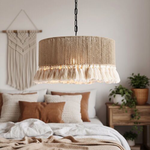 Toolight Viseća lampa u boho stilu - Luster APP1735-1CP 40 cm Slike