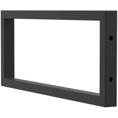  Nosači polica za umivaonik 2 kom crni pravokutni čelični Crna 20 x 50 cm Slike