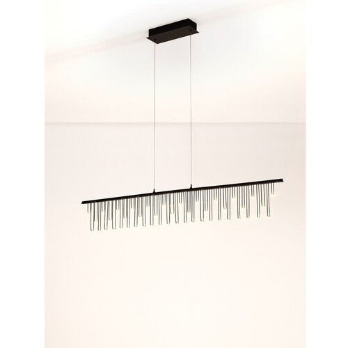 Nova Luce Aluminijasta LED zatemnitvena viseča svetilka v sijajno srebrni barvi Stellar &amp;ndash; Slike