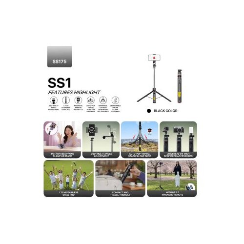 Fantech Selfie stick SS175 selfi stap crni Slike