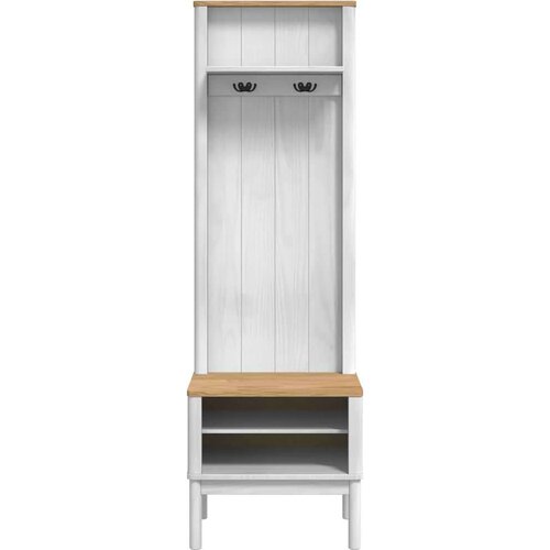  Ormar za hodnik s policom FLORO Bijelo 50 x 40 x 158 cm Slike