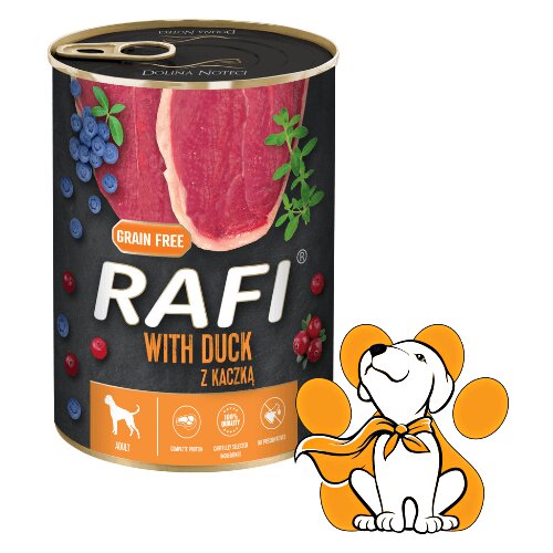 Rafi Dog Grain Free Duck 400g, Ukusna Vlažna Hrana Sa Pačetinom Cene