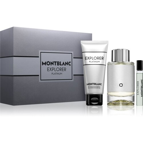 Mont Blanc Explorer Platinum darilni set za mo&amp;scaron;ke Slike