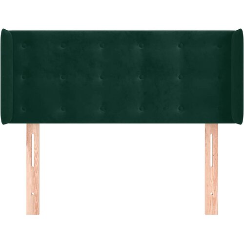  Uzglavlje s u&amp;scaron;ima tamnozeleno 93x16x78/88 cm bar&amp;scaron;unasto Slike
