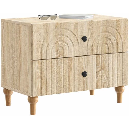  Noćni ormar Hrast sonoma 62 x 34,5 x 48 cm Konstruirano drvo Slike