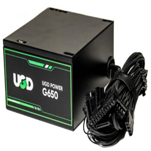 UGD napajanje G650 650W power 12cm fan, 20+4pin, 4+4pin, 4xSATA, 2xIDE, 2x6+2pin 80Plus, black Cene
