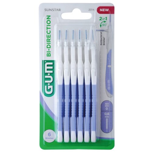 GUM Bi Direction Interdental Brush međuzubne četkice 0,6 mm 6 kom Cijene