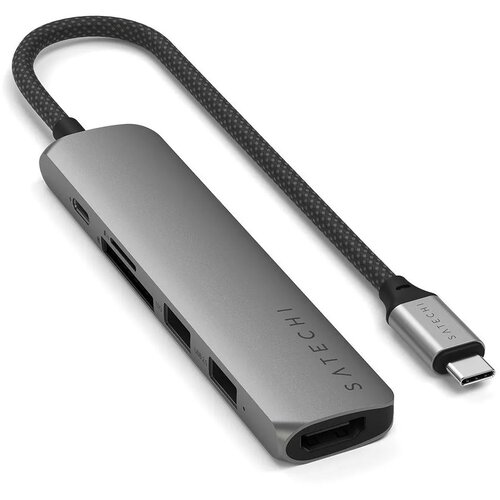  Satechi ST-P6SM interface hub USB Type-C 10000 Mbit /s Grey Slike
