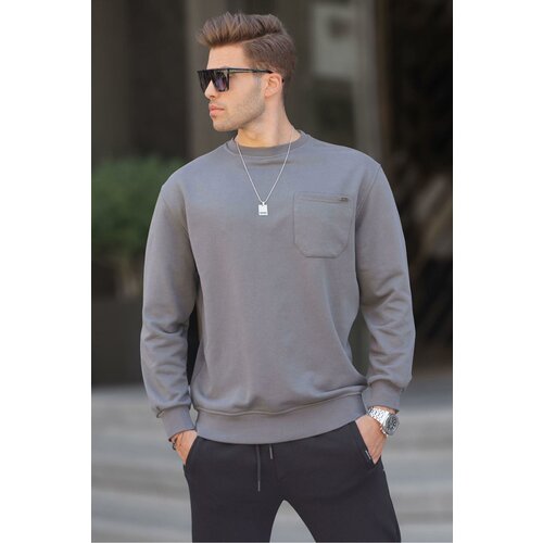 Madmext Smoky Regular Fit Basic Sweatshirt 6136 Cene
