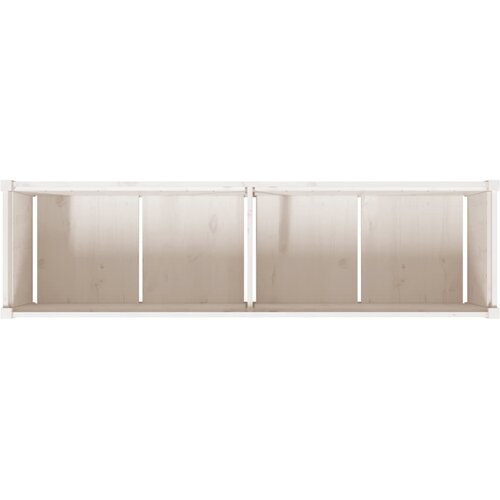  Vrtna sadilica bijela 180x50x50 cm od masivne borovine Slike