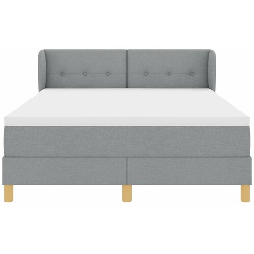  s opruga kutije Svjetlosiva 140 x 190 cm tkanina Slike
