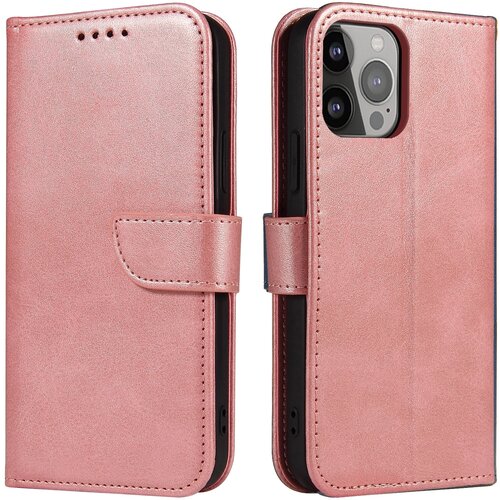 HURTEL OVITEK MAGNET S PREKLOPOM IN STOJALOM ZA IPHONE 13 PRO MAX ROZA, (21833865) Cene