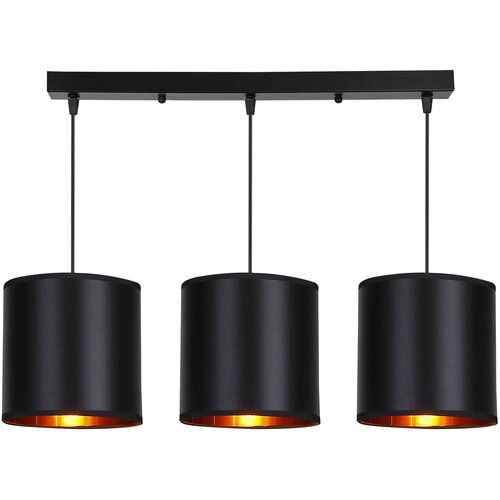 Candellux luster/visilica-candida viseća lampa crna 3X40W E27 crna abažur Slike