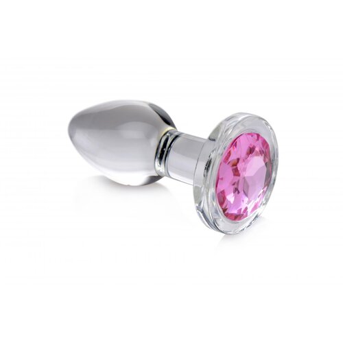 Booty Sparks Stakleni analni čep Pink Gem, large Cijene