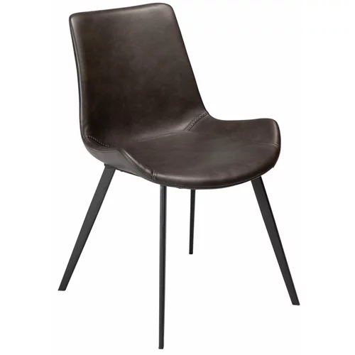 DAN-FORM Denmark Siva trpezarijska stolica od imitacije kože Hype