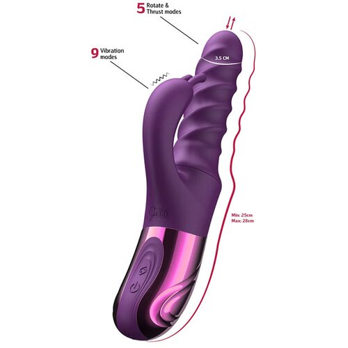 She.E.O svedrasti rabbit vibrator &amp;quot;swirl rabbit thrusting&amp;quot; (R20207) Slike