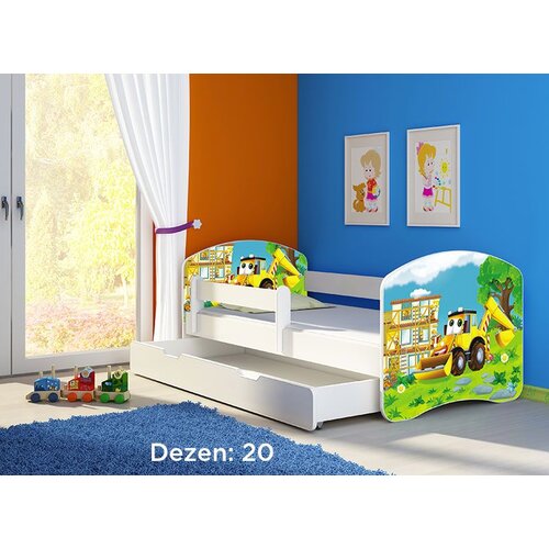 ACMA dečiji krevet ii 140x70 f + dušek 6 cm WHITE20 Cene