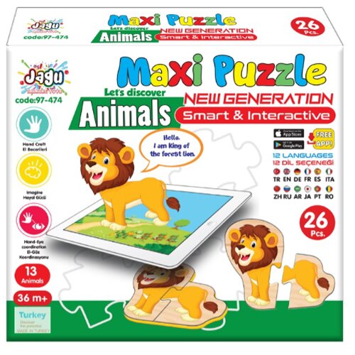 Slagalica maxi životinje 26 delova sunđer 497474 ePonuda com