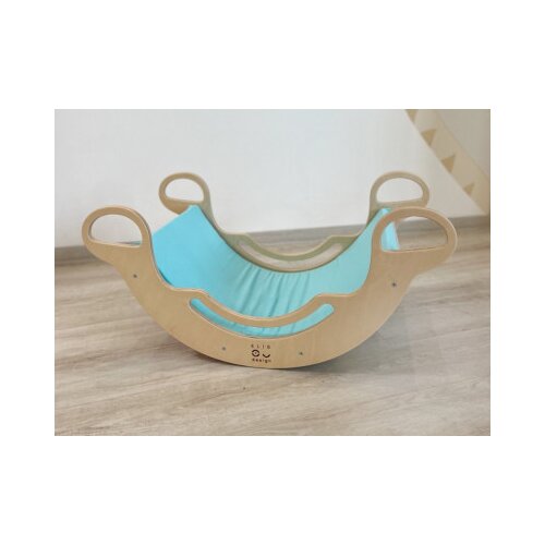 ELIS design Podloga za Montessori gugalnico 6 v 1 smile z elastanom, turkizna Cene