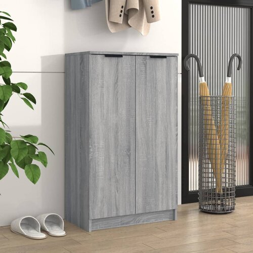vidaXL Omarica za čevlje siva sonoma 59x35x100 cm konstruiran les Cene