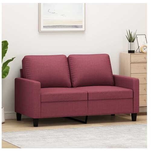vidaXL Dvosed vinsko rdeč 120 cm blago Cene