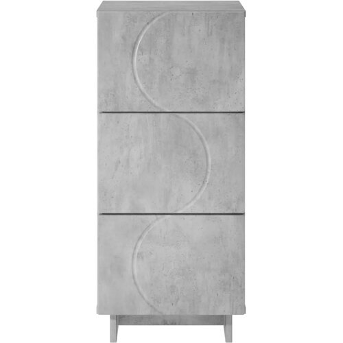  Komoda Betonska siva 33.5 x 34.5 x 75 cm Konstruirano drvo - Betonska siva Cijene