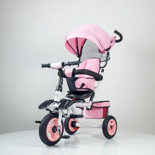  Tricikl Guralica Happybike Big model 419 sa mekanim rotirajućim sedi&scaron;tem - Roze Cene