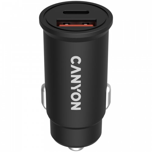 Canyon С-20B03,PD 30W/QC3.0 18W Pocket size car charger with 1-USB A+ 1-USB-C Input: DC12V-24V, Output: USBC: PD30W( 5V3A/9V3A/ Cijene
