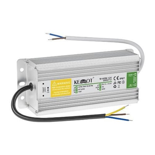 Kemot napajalnik vodoodporen IP67 alu ohišje 12V 5,0A 60W, 1 izvod, (21255739) Cene
