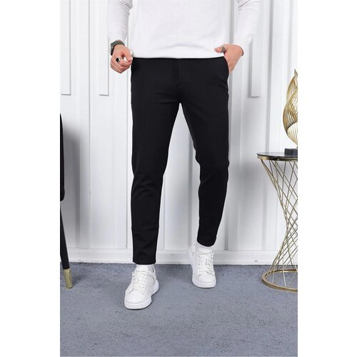 Dewberry 36197 Ids Slim Fit Lycra Fabric Mens Trousers-BLACK Cijene