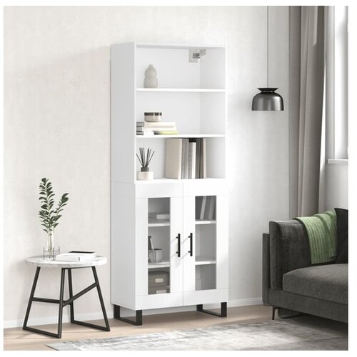 vidaXL Visoka komoda bijela 69 5x34x180 cm konstruirano drvo Cijene