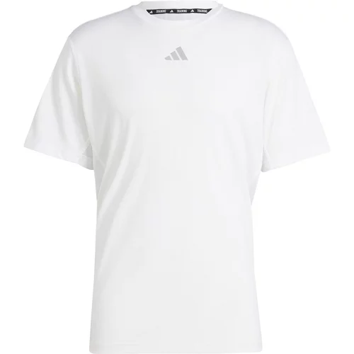 Adidas Tehnička sportska majica siva / bijela