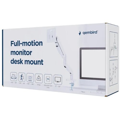  MA-DA1-04-W podesivi drzac za monitor, tilt, 17-32 max.10kg White Slike