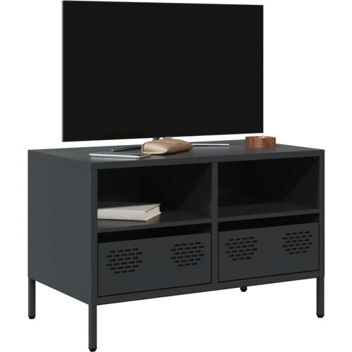 vidaXL TV omarica črna 68x39x43,5 cm hladno valjano jeklo Cene