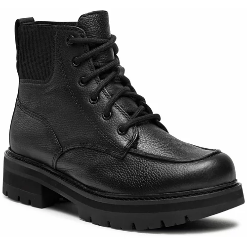 Clarks Pohodni čevlji Orianna Mid 261679044 Black Warmlined Leather