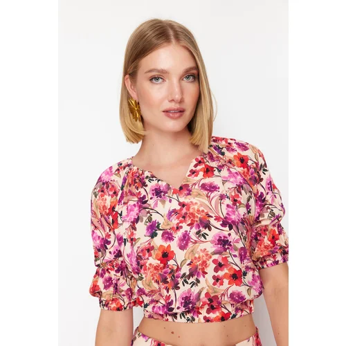 Trendyol Multicolor Printed Viscose Woven Blouse