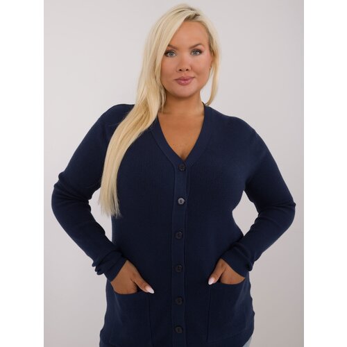 Fashion Hunters Cardigan in navy blue Slike