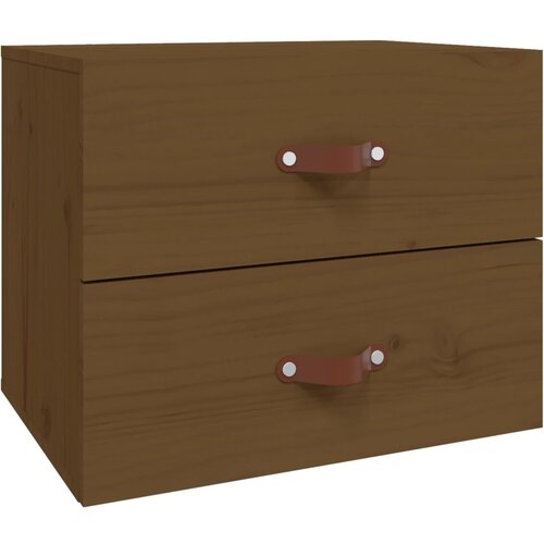 Maison Chic Stenska Nočna omarica - Nočna miza medeno rjava 50x36x40 cm, (21690080) Cene