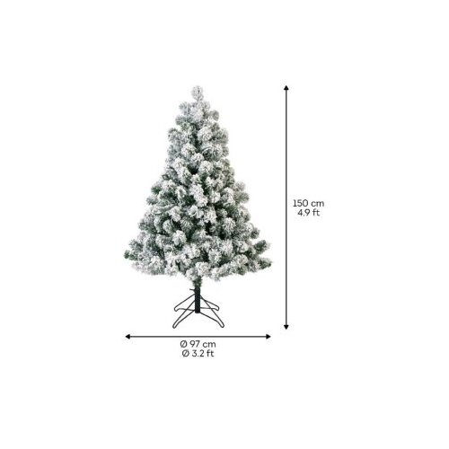 Everlands novogodi&amp;scaron;nja jelka Imperial pine snowy 150cm-97cm 68.0950 Slike